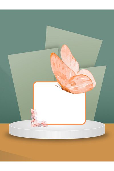 Özcan Toptan Tuhafiye Gift Orange Butterfly Patterned Notepad | Note Paper | Notepad