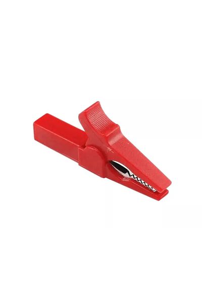 OEM Insulated crocodile clip length 55mm for fixing 4mm banana plug red GBC 18.7537.10