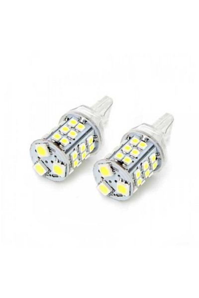 CarGuard Set of 2 LED car bulbs 12V 4W 255lm T20 for daytime running lights CLD021