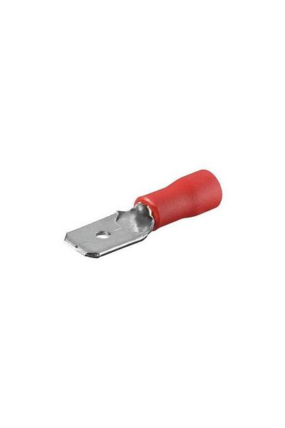 FixPoint Red male connector 4.8x0.8mm fixPoint