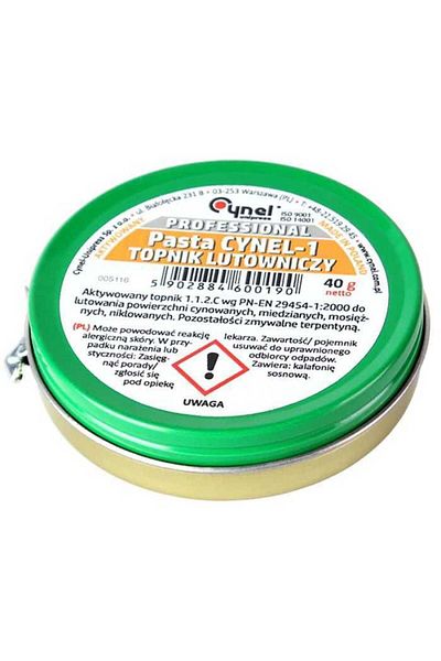 Cynel Pasta de lipit pe baza de colofoniu Flux pentru cupru alama nichel 40g LUT0010