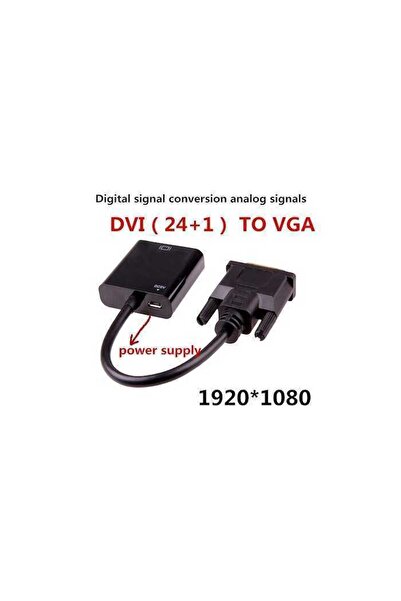 OEM Cablu adaptor Full HD 1080p 60Hz ACTIV DVI-D 24+1 tata - mama VGA 0.2m +3.5 mm cablu +USB alimentare