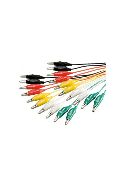 goobay Set crocodili cu cablu 480mm 10buc