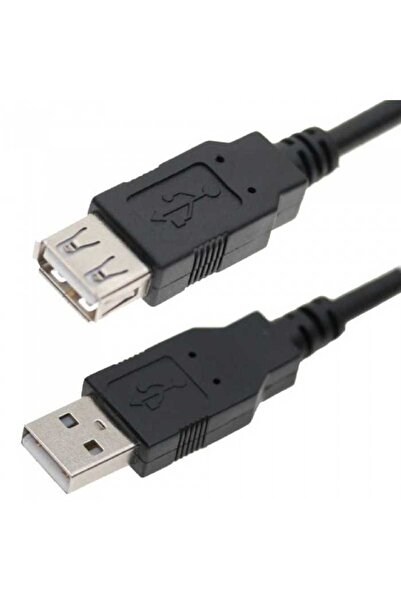 VCOM Cablu USB 2.0 USB A soclu - USB A mufa nichelat 5m negru