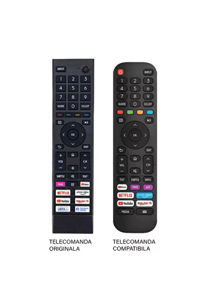 OEM Hisense TV remote control ERF3B80H compatible code ER1169-N /MFY1159 (423-2)