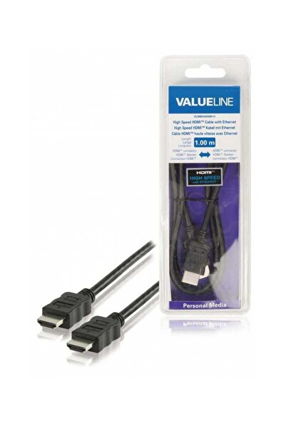 VALUELINE Cablu HDMI de mare viteza cu functie Ethernet 1m