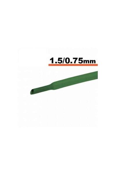 OEM Tub termocontractibil verde 1.5mm/ 0.75mm 0.5m