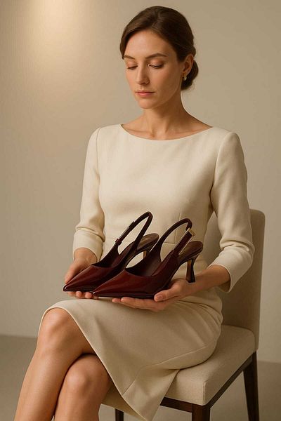 MODA БОРДО ЧЕРВЕНИ ЛАЧЕНИ КОЖЕНИ КОЛАНИ С ТОК, СТИЛНИ ДАМСКИ ВЕЧЕРНИ ОБУВКИ, ЕЛЕГАНТЕН ДИЗАЙН