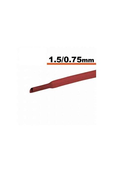 OEM Κόκκινος θερμοσυστελλόμενος σωλήνας 1,5mm/ 0,75mm 0,5m