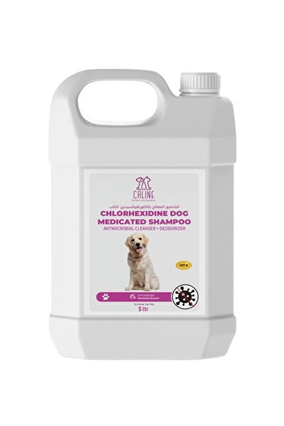 Caline كلورهيكسيدين سامبو طبي للكلاب ٥ لتر