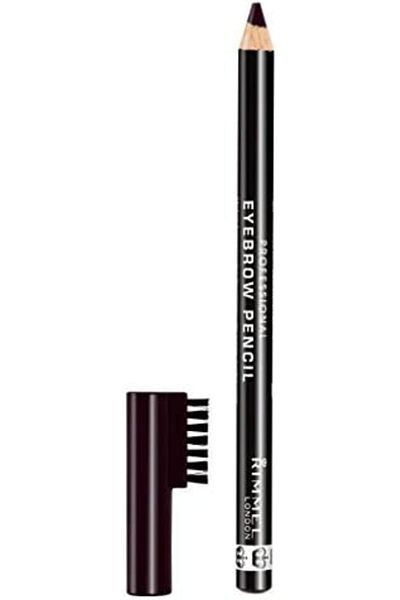 Rimmel Professional Eyebrow Pencil with Brush, 04 Black Brown, 0.05 oz