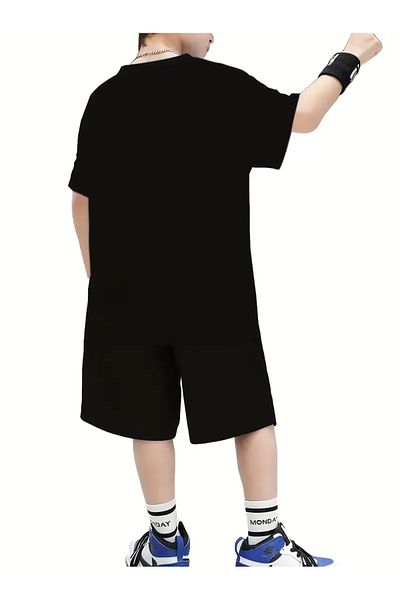 AEMİ Children's Brawl Stars Printed Shorts T-Shirt Bottom Top Set 100% Cotton