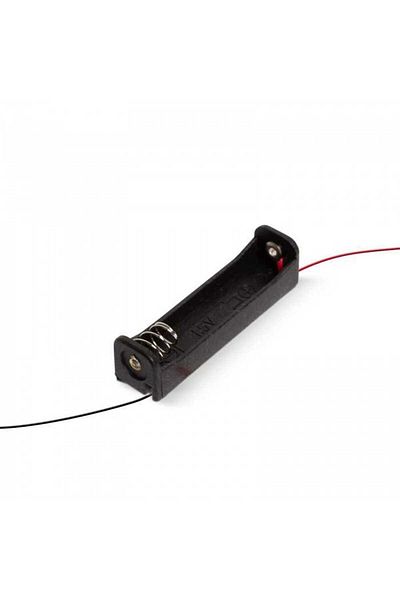 OEM Battery holder for 1x AAA R3, lead length 12cm, black