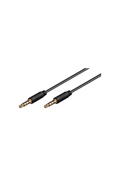 goobay Cablu audio Jack 3.5 mm 4 pini alăturați 1.5m