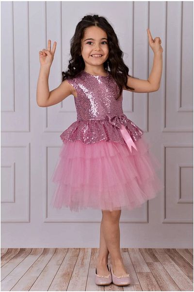 diamondstar Girl's Tulle Evening Dress Party and Birthday Dress