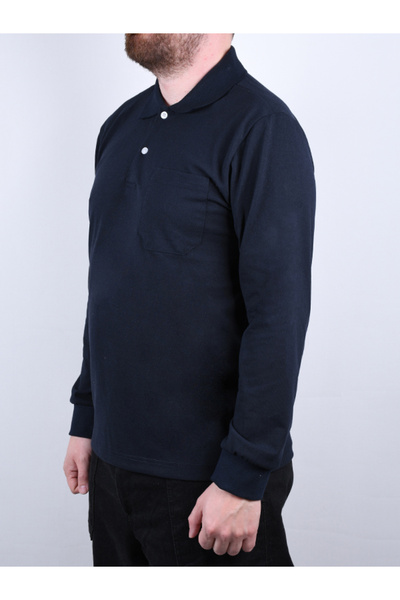 By Okat Relaxed Fit Long Sleeve Business T-Shirt Lightweight Fabric for Casual and Work Use