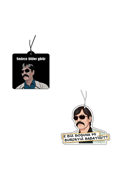 siriuslife 4'Lü Kurtlar Vadisi Pala Figürlü Dekoratif Oto Araç Araba Kokusu V...