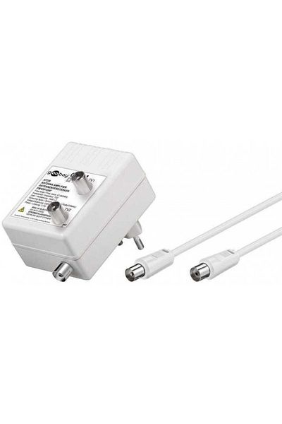 goobay TV signal amplifier/antenna DVB-T DVB-T2 DVB-C 2x 15dB Goobay