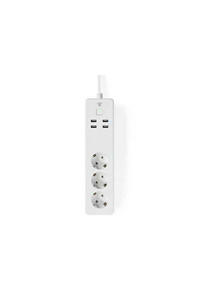 Nedis Smart WiFi extender 3 schuko sockets 4x USB 1.8m 3680W 16A Nedis