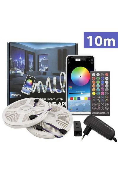 SUNSHINE LED strip set 30/m RGB SMART 2x5m IP65 7.2W/m 36W SunShine