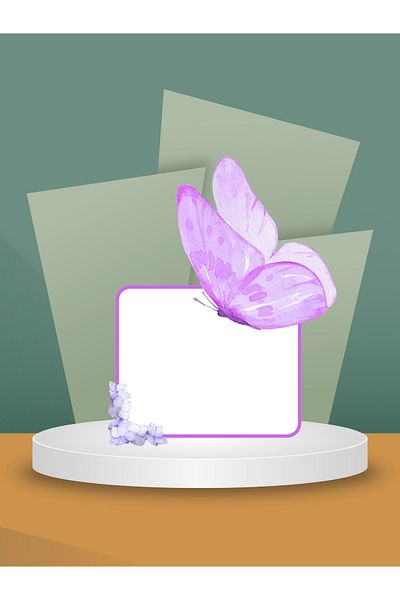 Özcan Toptan Tuhafiye Gift Purple Butterfly Patterned Notepad | Note Paper | Notepad