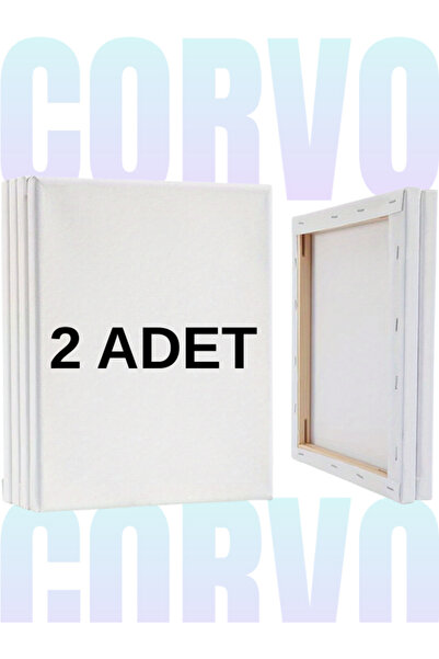 Corvo 40X50 cm Arkadan Zımbalı Yüksek Kaliteli Astarlı Hazır Tuval Boş Tuval ...