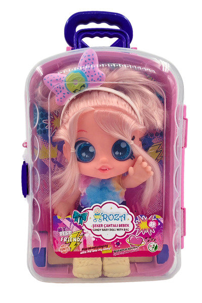 Global Toys Çantalı Şeker Kız Oyuncak Bebek – 42 Cm – Yazlık Hediye Seçeneği – 3 Yaş