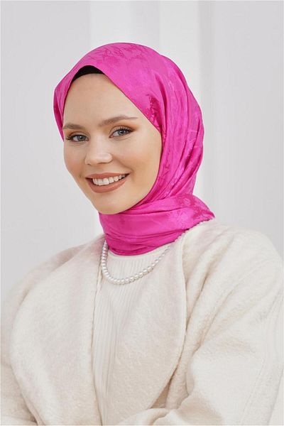 Loryan Floss Jacquard Marble Fuchsia Shawl