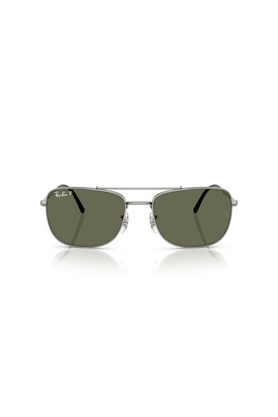 Ray-Ban Ray Ban Unisex Rectangle Sunglasses- Rb 3755 - Lense Size:62mm - Gunmetal