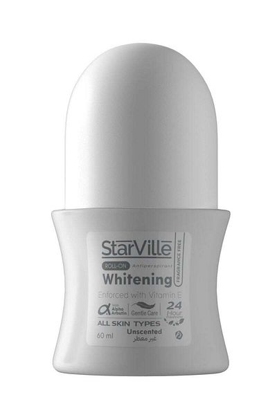 Beauty Starville Roll-On Whitening and Deodorant Unscented 60ml
