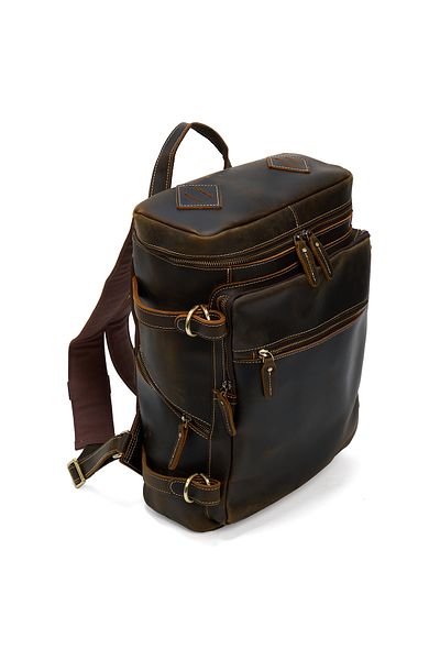JOLAR. Genuine leather backpack, suitable for travel, hiking, everyday activities, vintage JOLAR.