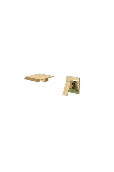 Blackswan Design Bathroom sink faucet, Blackswan, Cascada Type M250, gold model, size 16.5 cm