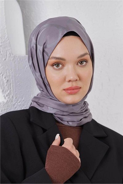Loryan Scarf Jacquard Shawl - Stone Floss Jacquard Shawl 4312