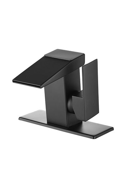 Blackswan Design Bathroom sink faucet, Blackswan, Type M292, matte black smart model, with LCD display, 13 cm
