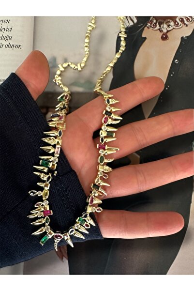 Finery by Nerrs Konfeti gerdanlık, özel tasarım, rodyum kaplama