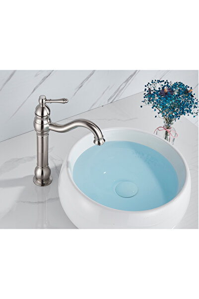 Blackswan Design Baterie chiuveta baie, Blackswan, Tip M154, model nichel lung, dimensiune 32.5 cm