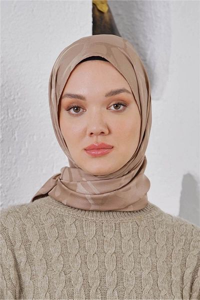 Loryan Scarf Jacquard Shawl - Stone Floss Jacquard Shawl 4312