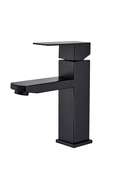 Blackswan Design Bathroom sink faucet, Blackswan, Type M105, short black model, size 18.7 cm