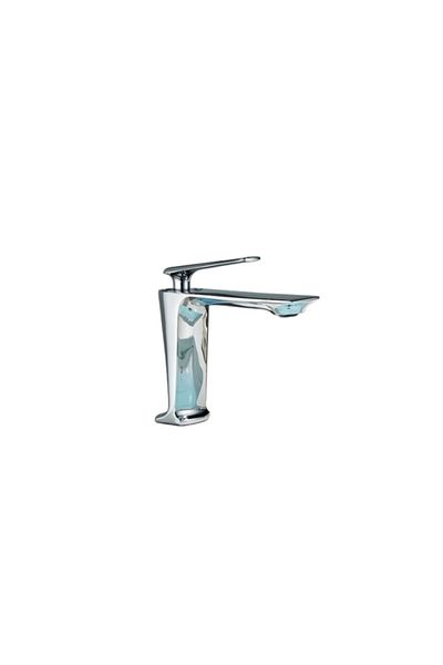 Blackswan Design Bathroom sink faucet, Blackswan, Type M201, short chrome model, size 16 cm