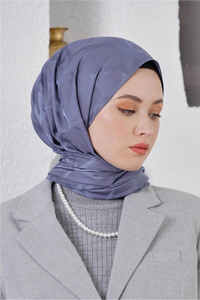 Loryan Scarf Jacquard Shawl - Stone Floss Jacquard Shawl 4312
