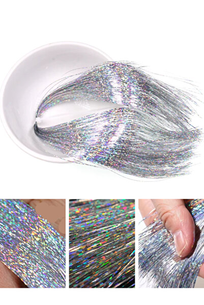 ea genset Çapari Simi Lazer Hologram Gümüş Gri Poşet Sim 36 Metre