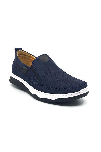 Luis Figo 100% Leather Nubuck Men's Summer Orthopedic Comfortable Laceless Rok Shoes New Season 40-44