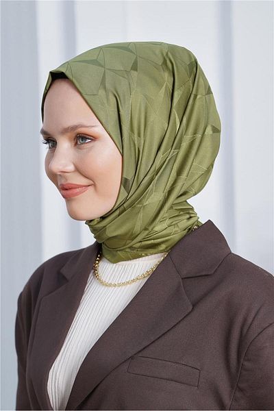 Loryan Floss Jacquard Cupra Khaki Shawl