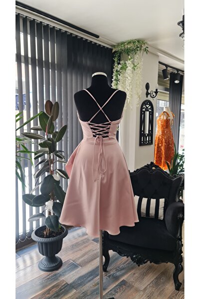 makbuleofficial Straples Bedenli,Mini Boy,After Party,Mezuniyet Elbisesi