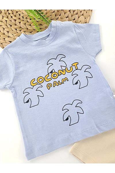 Butik Baby Boy / Child Shorts T-Shirt Summer Double Set Coconut Printed Premium Quality
