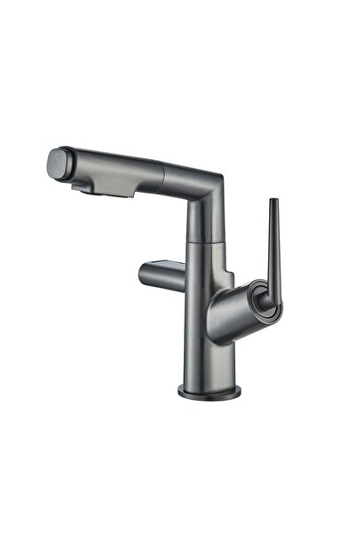 Blackswan Design Baterie chiuveta baie, Blackswan, Tip M300, gri antracit ajustabil, display LCD si 2 moduri, 24 cm