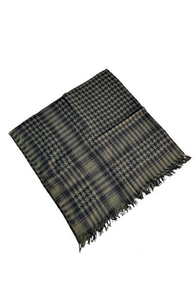 İSTANBULSTYLEMODA Βαμβακερό Puşi, Poşu, Kefiye Λευκό Σάλι 100x100