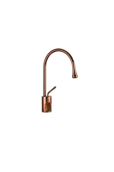 Blackswan Design Baterie chiuveta baie, Blackswan, Tip M232, model rose gold, dimensiune 36 cm