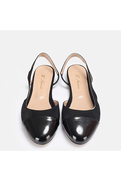 37Numara Large Size Women's Shoes 41-42-43-44-45 Black Suede