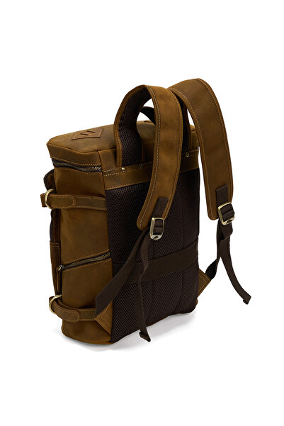 JOLAR. Genuine leather backpack, suitable for travel, hiking, everyday activities, vintage JOLAR.